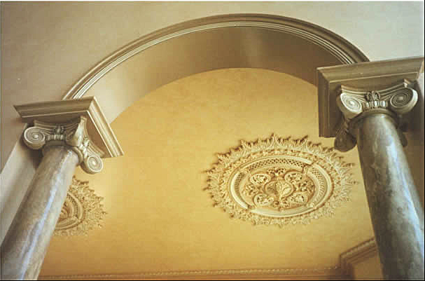 Faux Marble and Wood